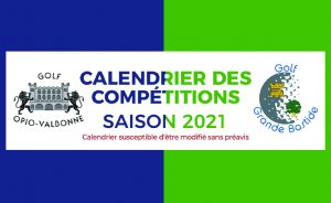 Calendrier des Compétitions 2021 - Open Golf Club